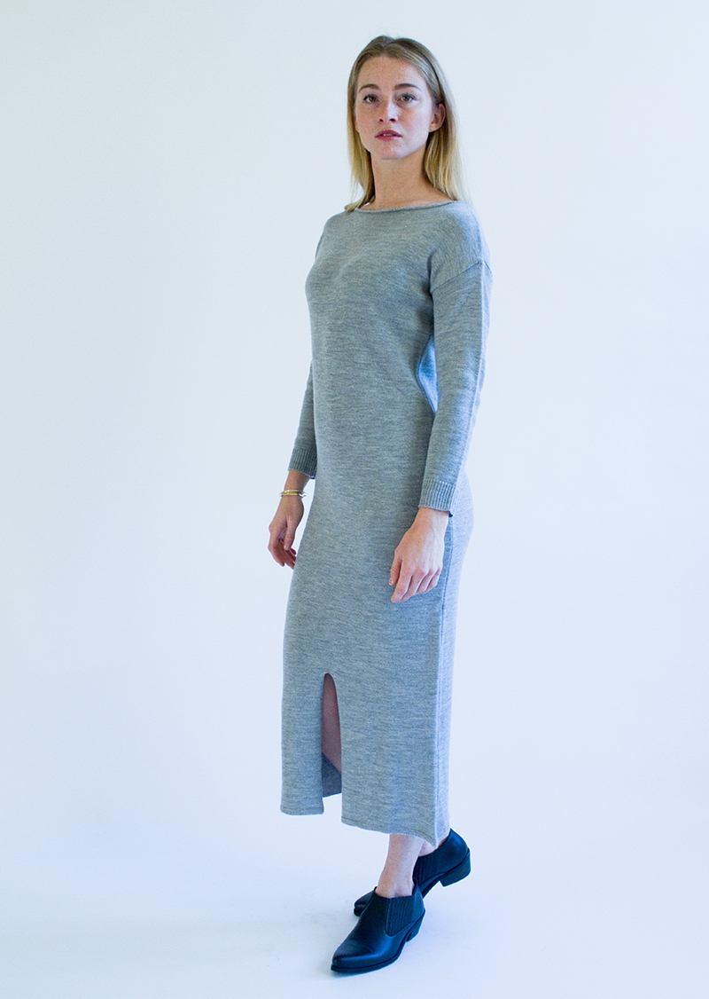 Long merino wool dress Made & More, made in Italy